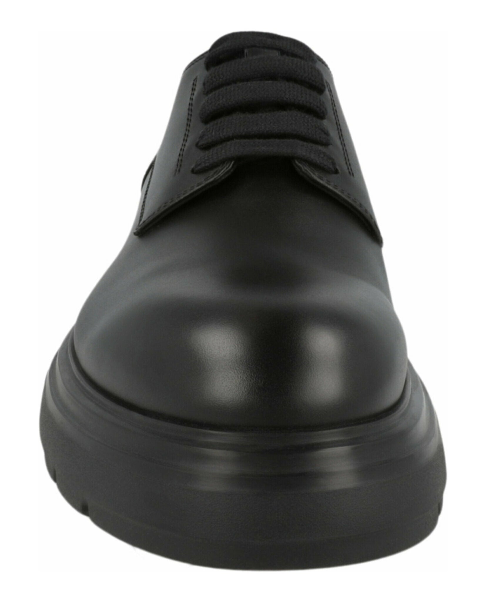 Ferragamo Mens Devis Leather Derby Shoes