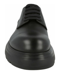 Ferragamo Mens Devis Leather Derby Shoes