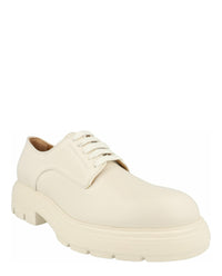 Ferragamo Mens Devis Leather Derby Shoes