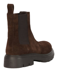 Ferragamo Mens Doran Suede Chelsea Boots