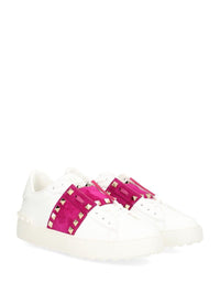 Valentino Garavani Women Rockstud Untitled Leather Sneakers
