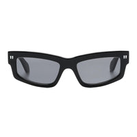 Off-White Sunglasses Rectangle Full Rim, Black Frame and Dark Grey Lens OERI135MIRAMAR1007