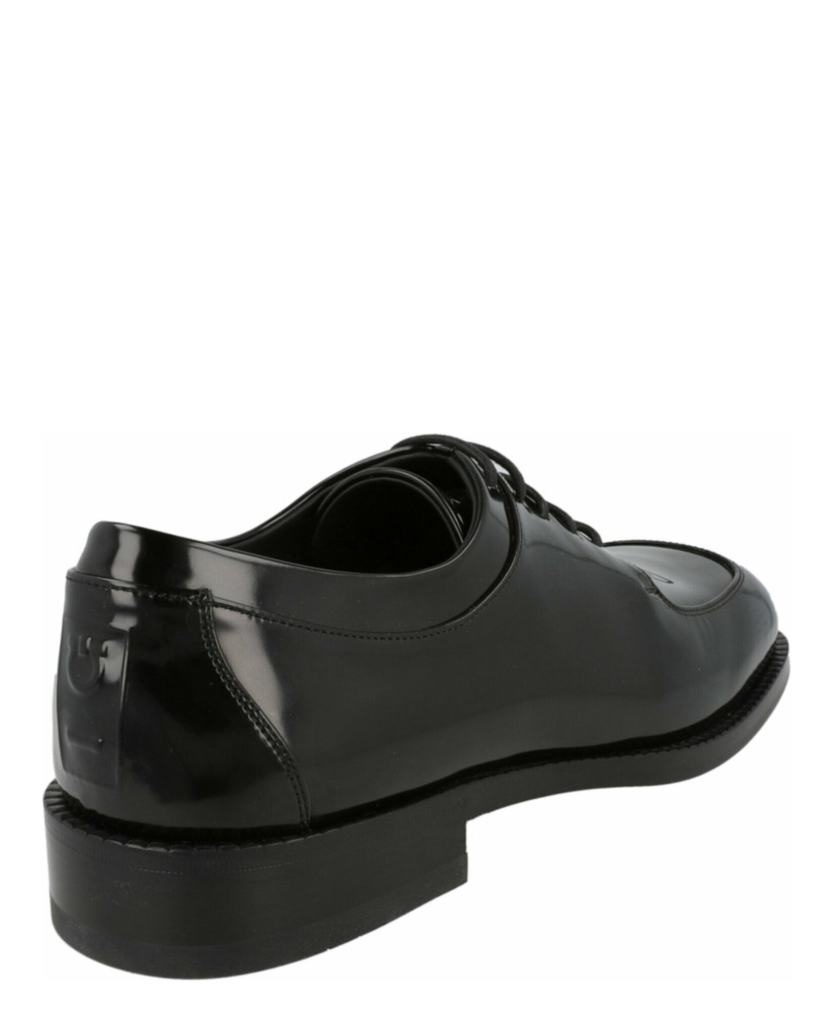 Ferragamo Ferragamo Mens Patent Dinamic Lace-up Derby Shoes -Wide Width