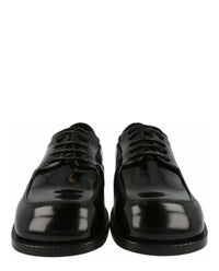 Ferragamo Ferragamo Mens Patent Dinamic Lace-up Derby Shoes -Wide Width