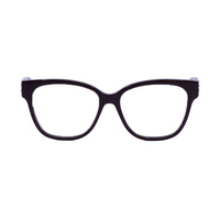 Saint Laurent Eyeglasses Square Full Rim, Burgundy Frame and Clear Demo Lens Lens SLM33006