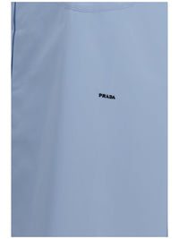PRADA Prada Women Oversized Shirt With Pocket And Embroidered Logo