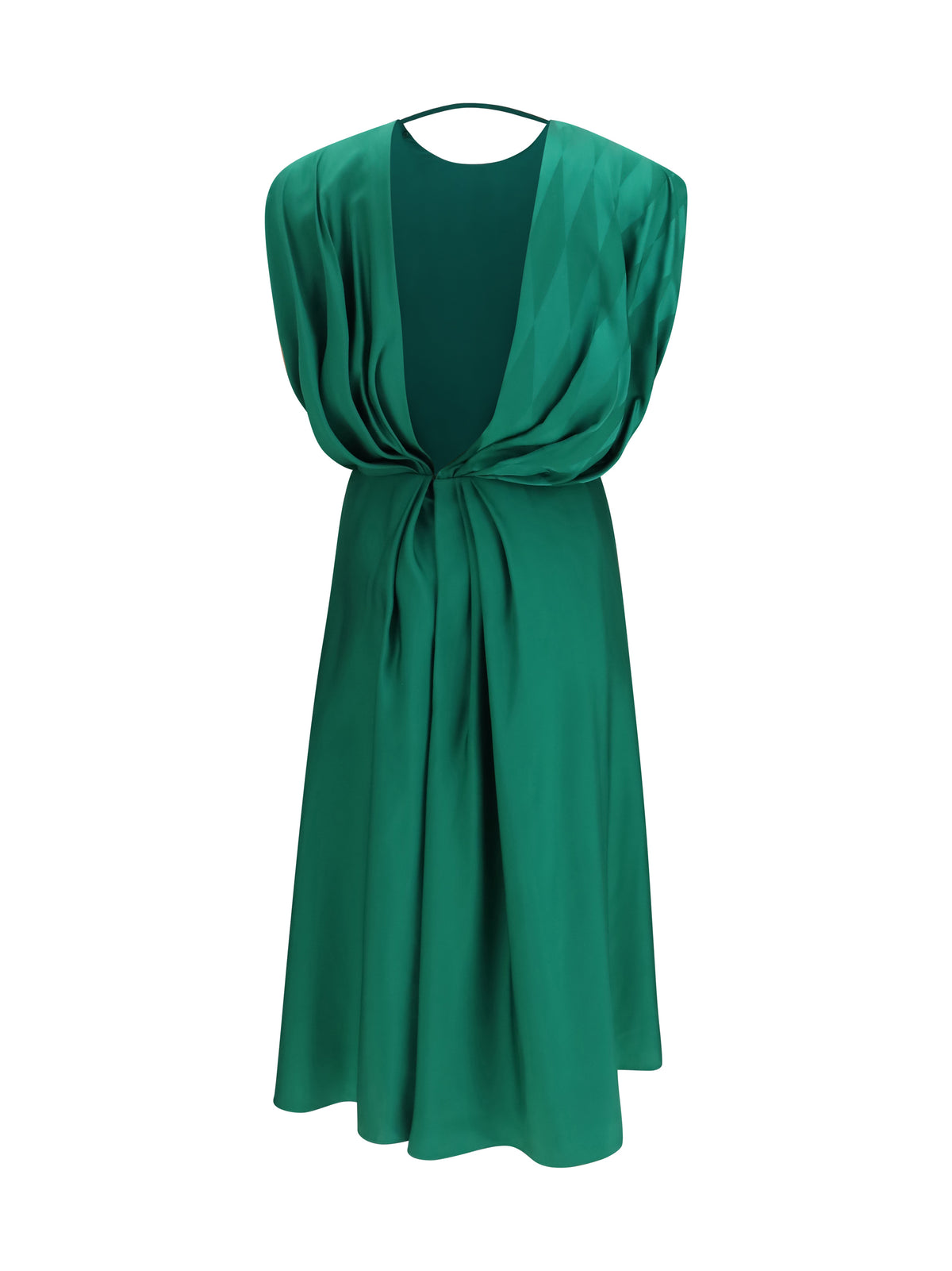 Versace Women Midi Silk Dress With Twist Detail