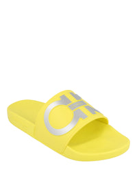 Ferragamo Mens Groovy Dual Gancini Slides