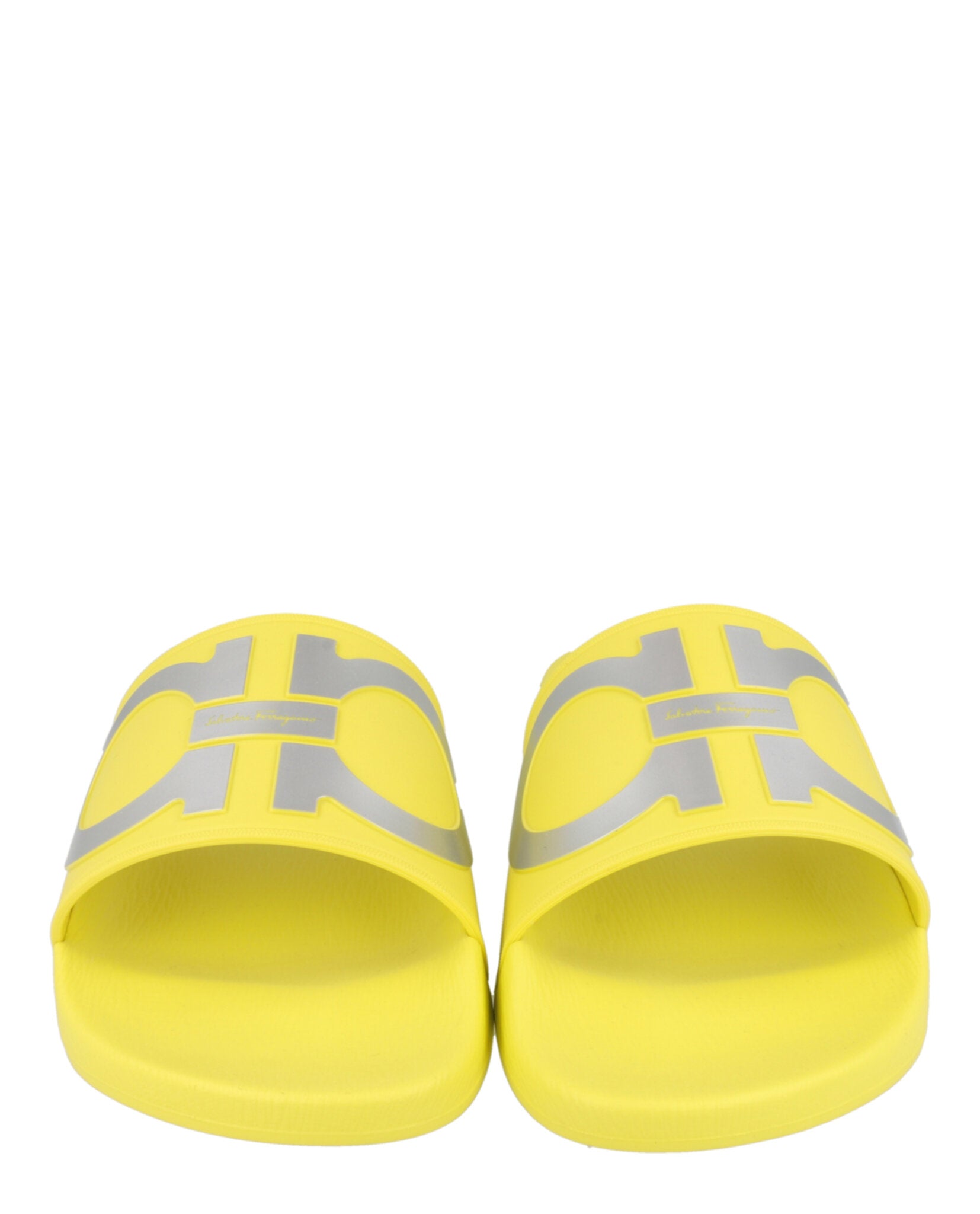 Ferragamo Mens Groovy Dual Gancini Slides
