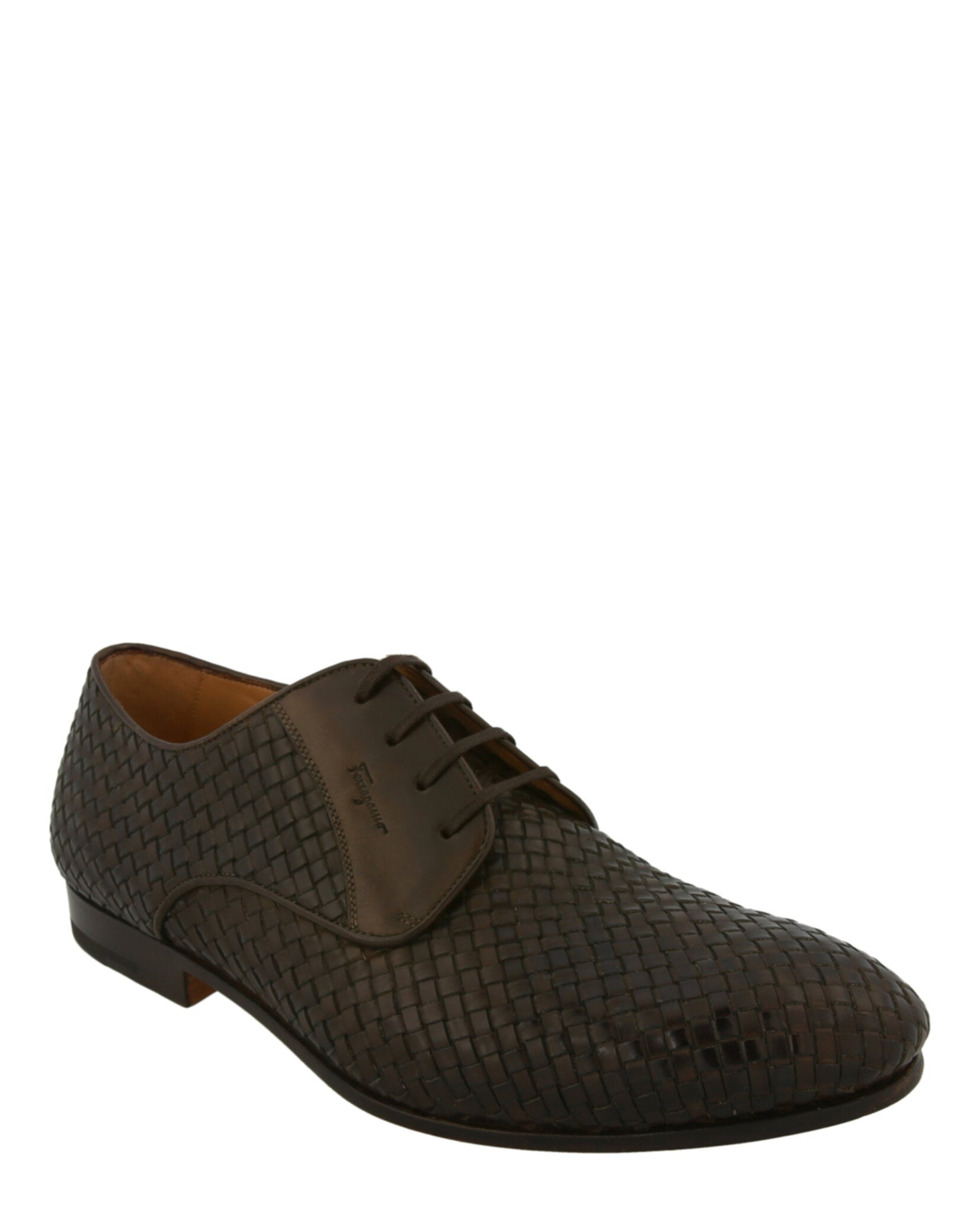 Ferragamo Mens Cooper Woven Leather Dress Shoes Ferragamo Mens Cooper Woven Leather Dress Shoes