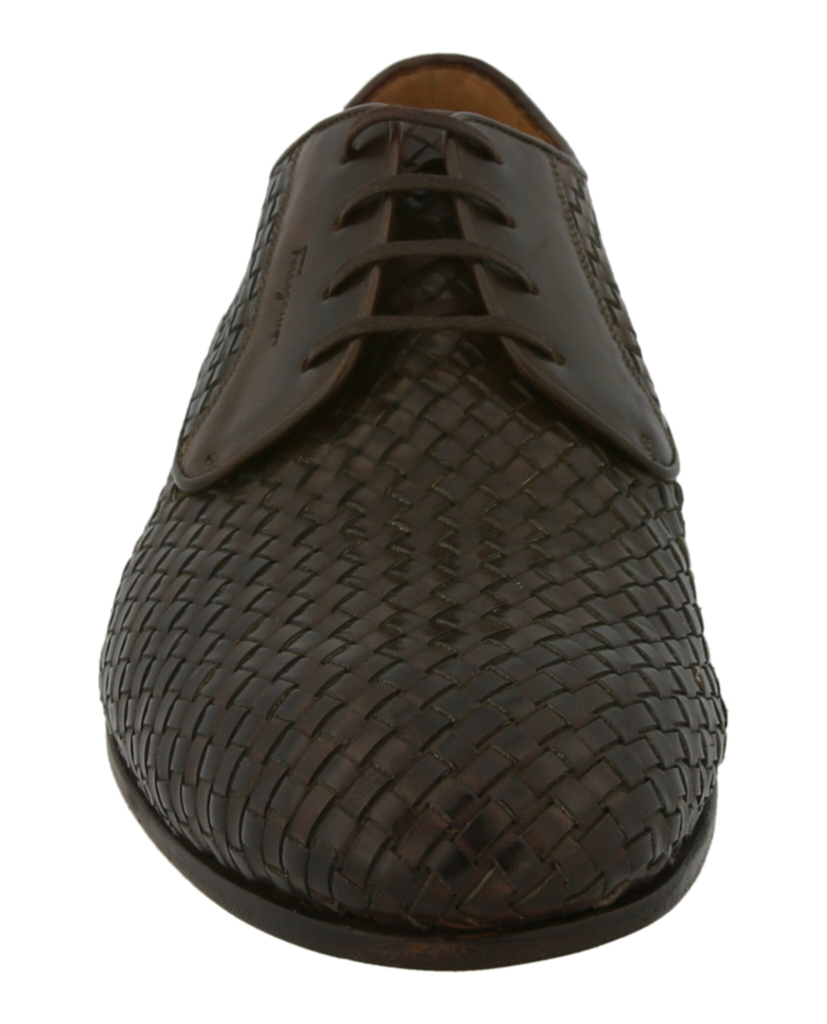 Ferragamo Cooper Woven Leather Dress Shoes, 7 / Light Brown Ferragamo Cooper Woven Leather Dress Shoes, 7 / Light Brown
