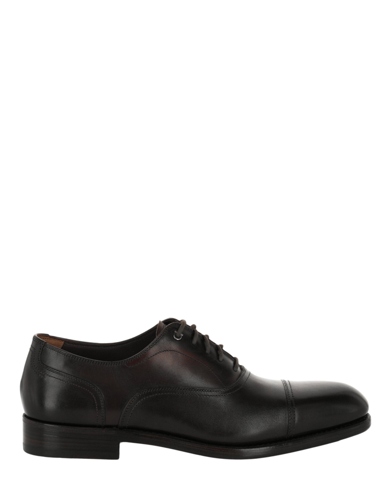 Ferragamo Mens Baron Leather Oxfords - Extra Wide Width