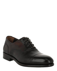 Ferragamo Mens Baron Leather Oxfords - Extra Wide Width