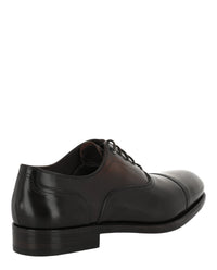 Ferragamo Mens Baron Leather Oxfords - Extra Wide Width