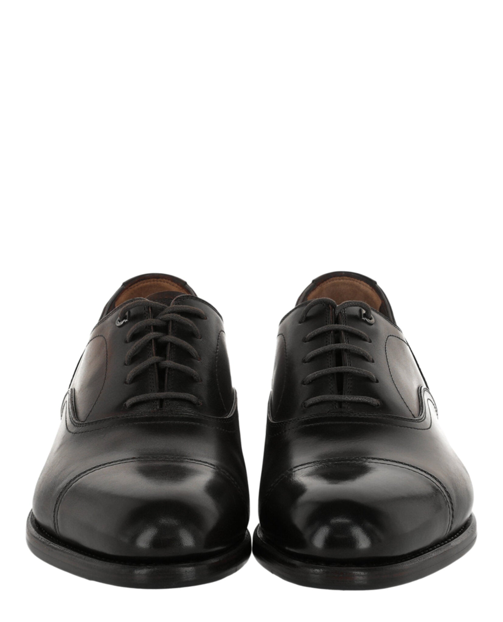 Ferragamo Mens Baron Leather Oxfords - Extra Wide Width