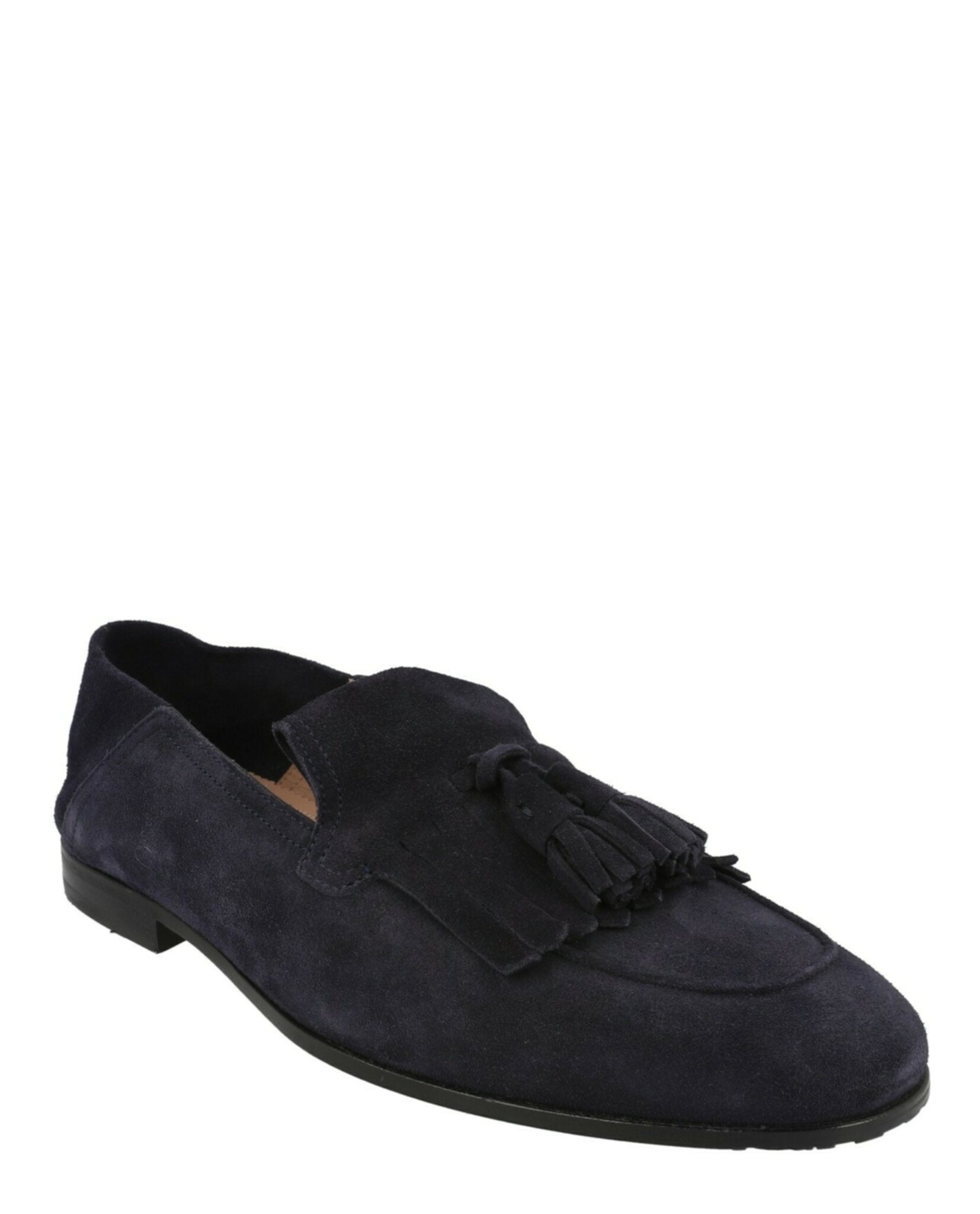Ferragamo Mens Arizona Suede Loafers With Tassel Details