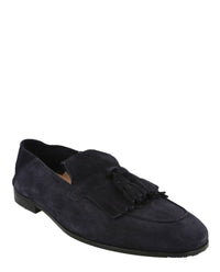 Ferragamo Mens Arizona Suede Loafers With Tassel Details
