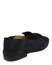 Ferragamo Mens Arizona Suede Loafers With Tassel Details