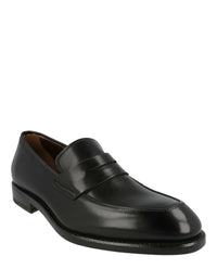 Ferragamo Mens Akon Leather Penny Loafers
