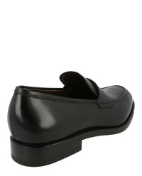 Ferragamo Mens Akon Leather Penny Loafers