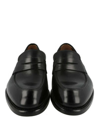 Ferragamo Mens Akon Leather Penny Loafers