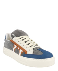 Ferragamo Mens Borg 5 Suede Sneakers