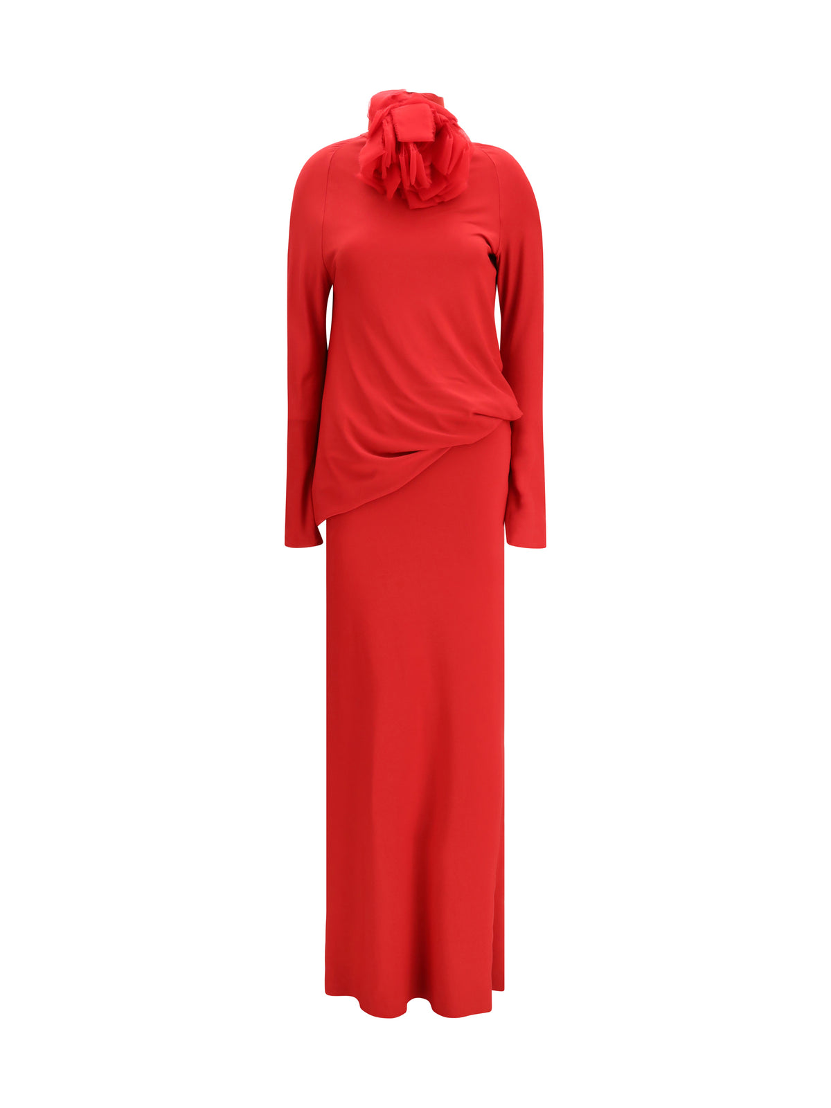 MAGDA BUTRYM Magda Butrym Women Long Open-Back Dress With High Neck