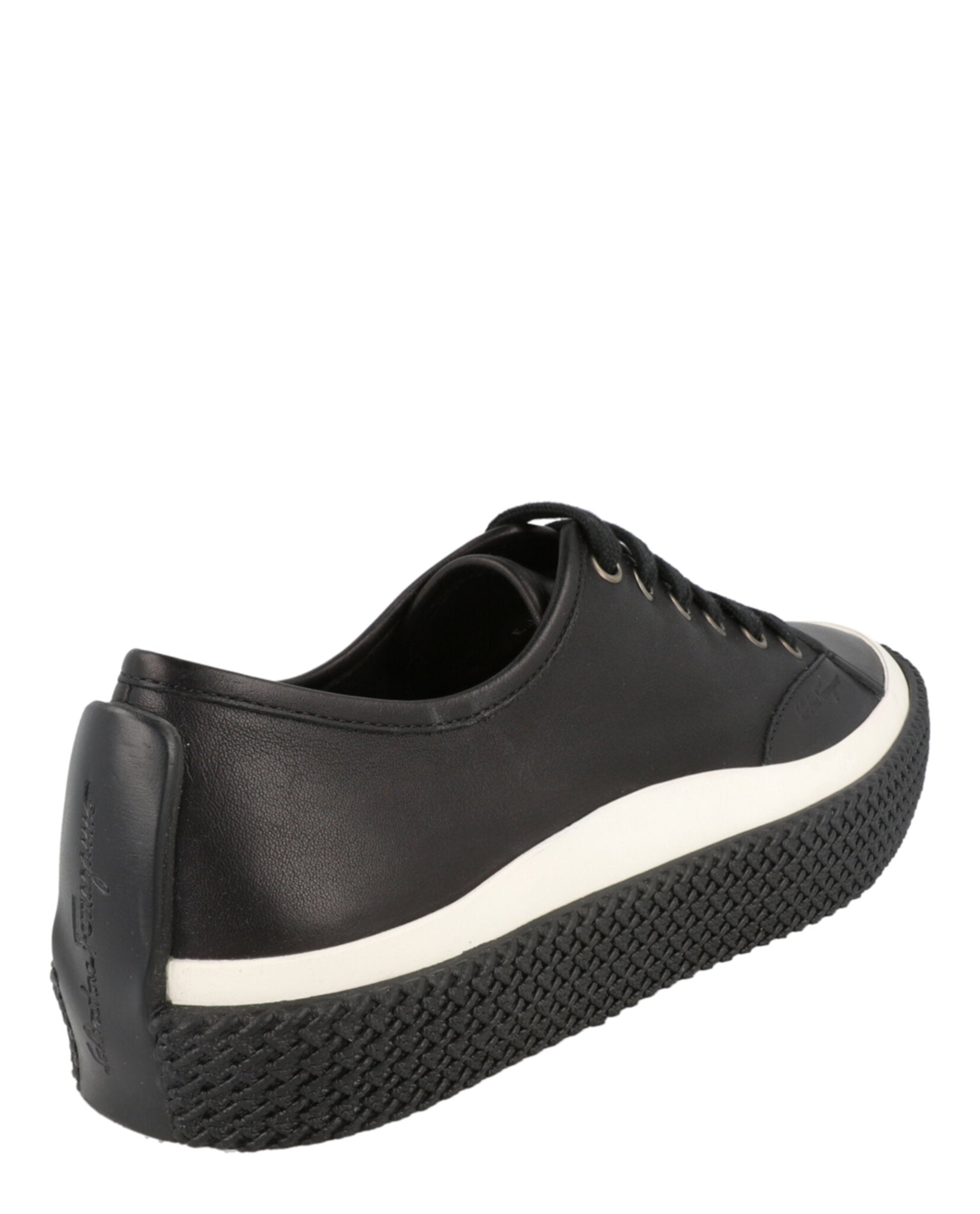 Ferragamo Ferragamo Mens Storm Leather Low-Top Sneakers