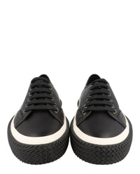 Ferragamo Ferragamo Mens Storm Leather Low-Top Sneakers