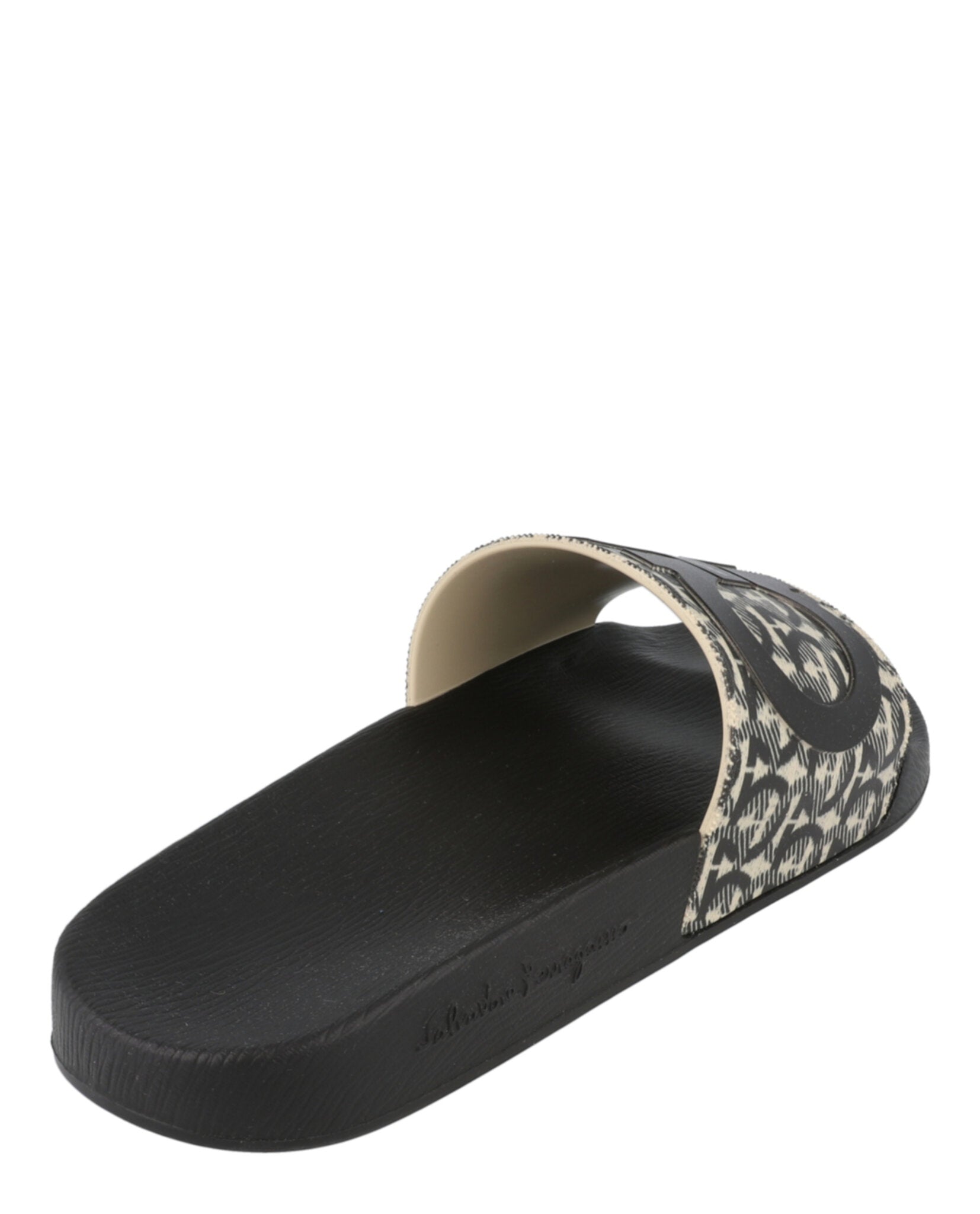 Ferragamo Mens Groovy Dual Gancini Slides