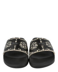 Ferragamo Mens Groovy Dual Gancini Slides