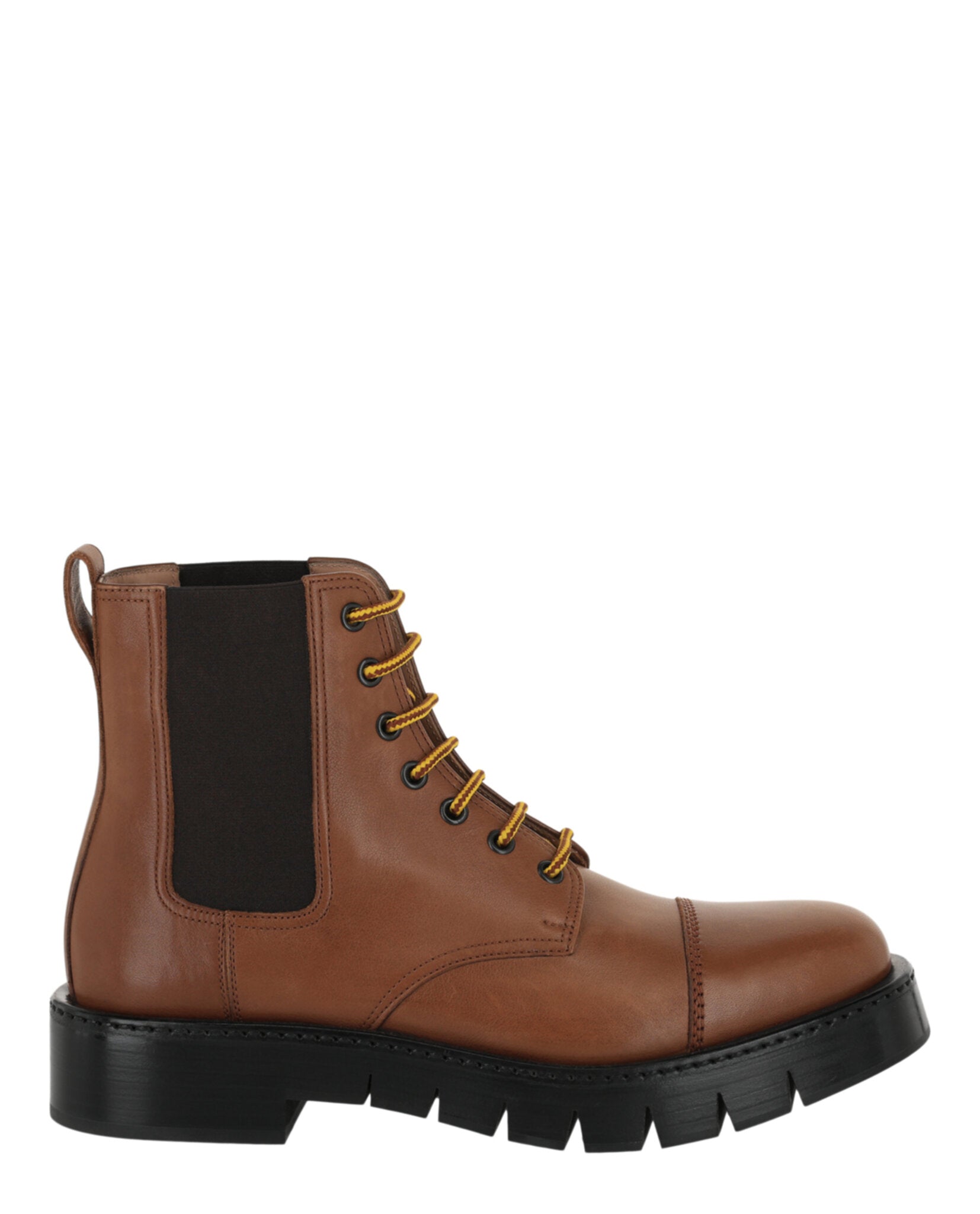 Ferragamo Mens Rosco Leather Combat Boots