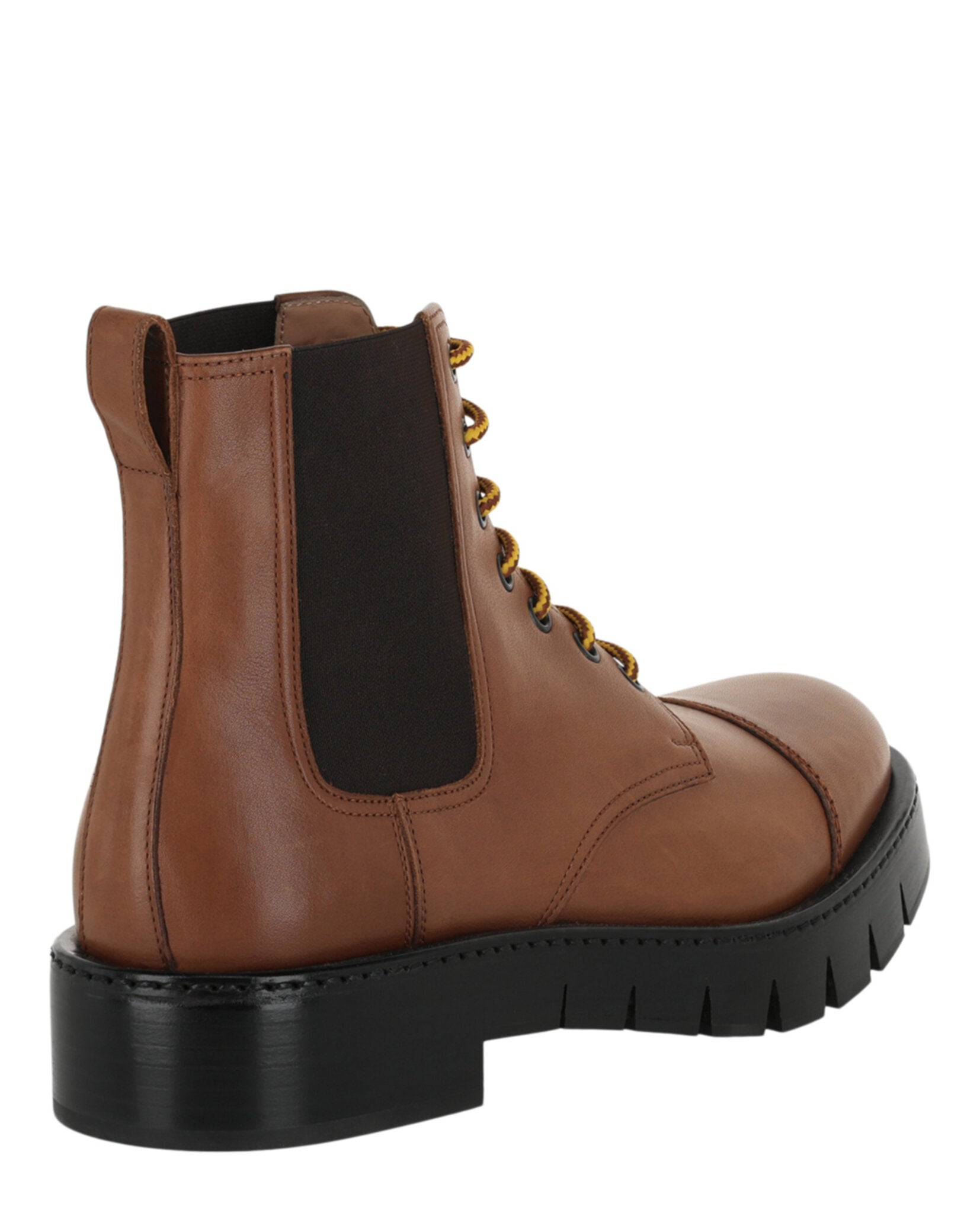 Ferragamo Mens Rosco Leather Combat Boots