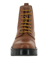 Ferragamo Mens Rosco Leather Combat Boots