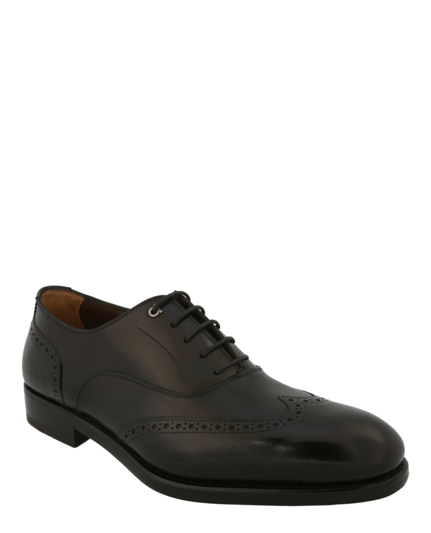 Ferragamo Mens Raphael Wingtip Dress Shoes