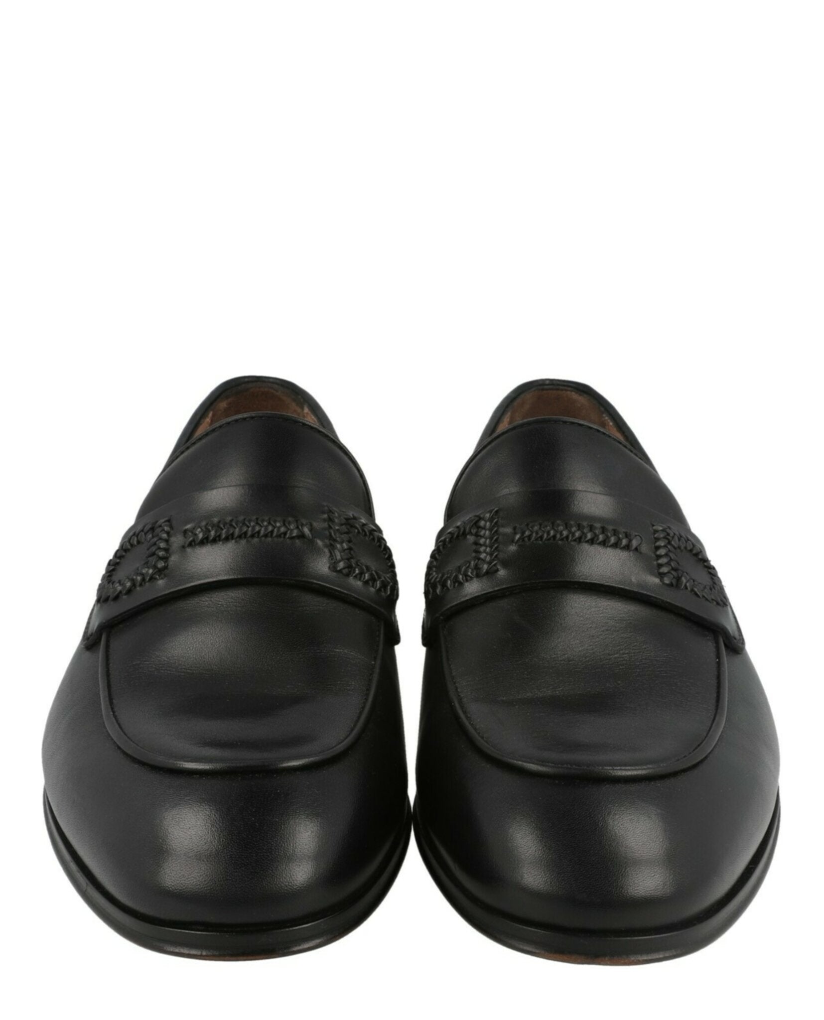 Ferragamo Mens Rost Leather Loafers