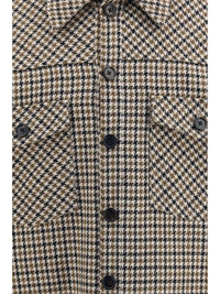 DOLCE & GABBANA Dolce & Gabbana Men Quilted Houndstooth Wool Jacket
