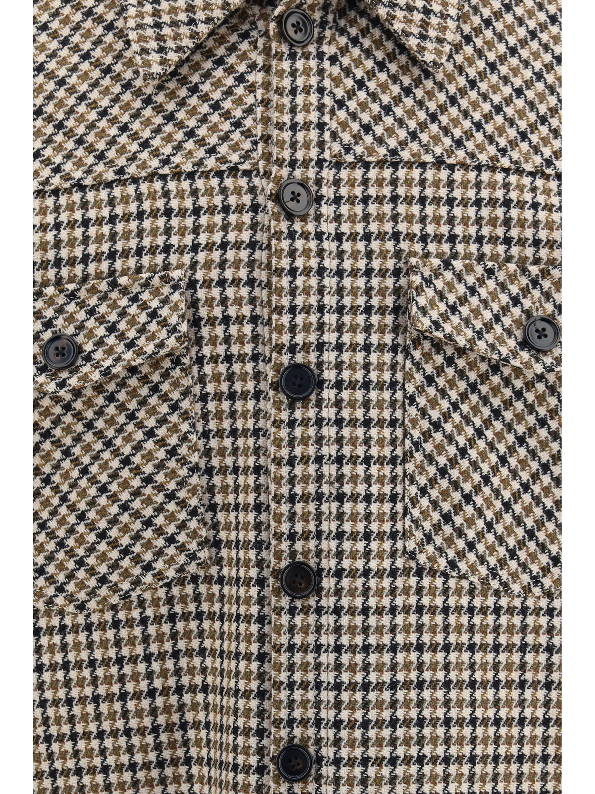 DOLCE & GABBANA Dolce & Gabbana Men Quilted Houndstooth Wool Jacket