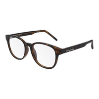 Saint Laurent Eyeglasses Square Full Rim, Black Frame and Clear Demo Lens Lens SL399001
