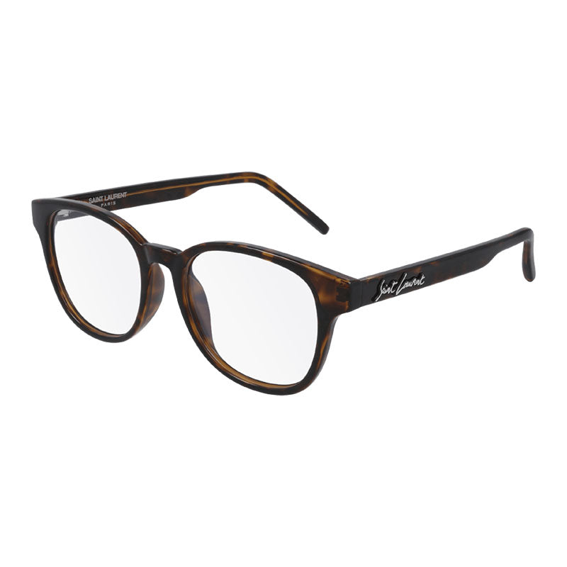 Saint Laurent Eyeglasses Square Full Rim, Black Frame and Clear Demo Lens Lens SL399001