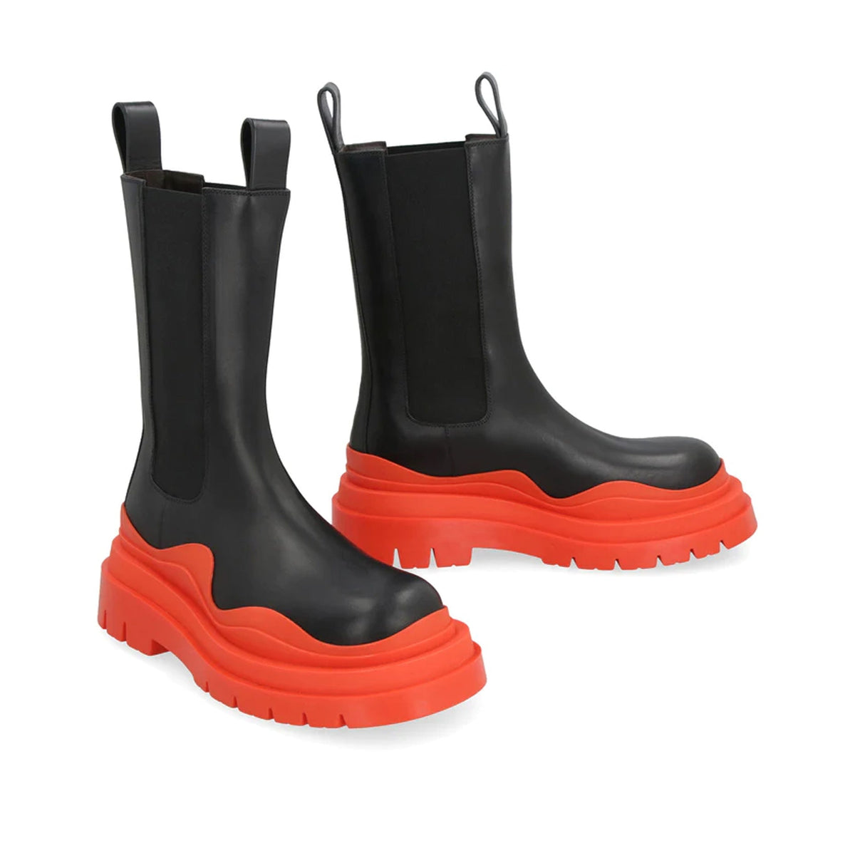 Bottega Veneta Leather Tire Boots Women
