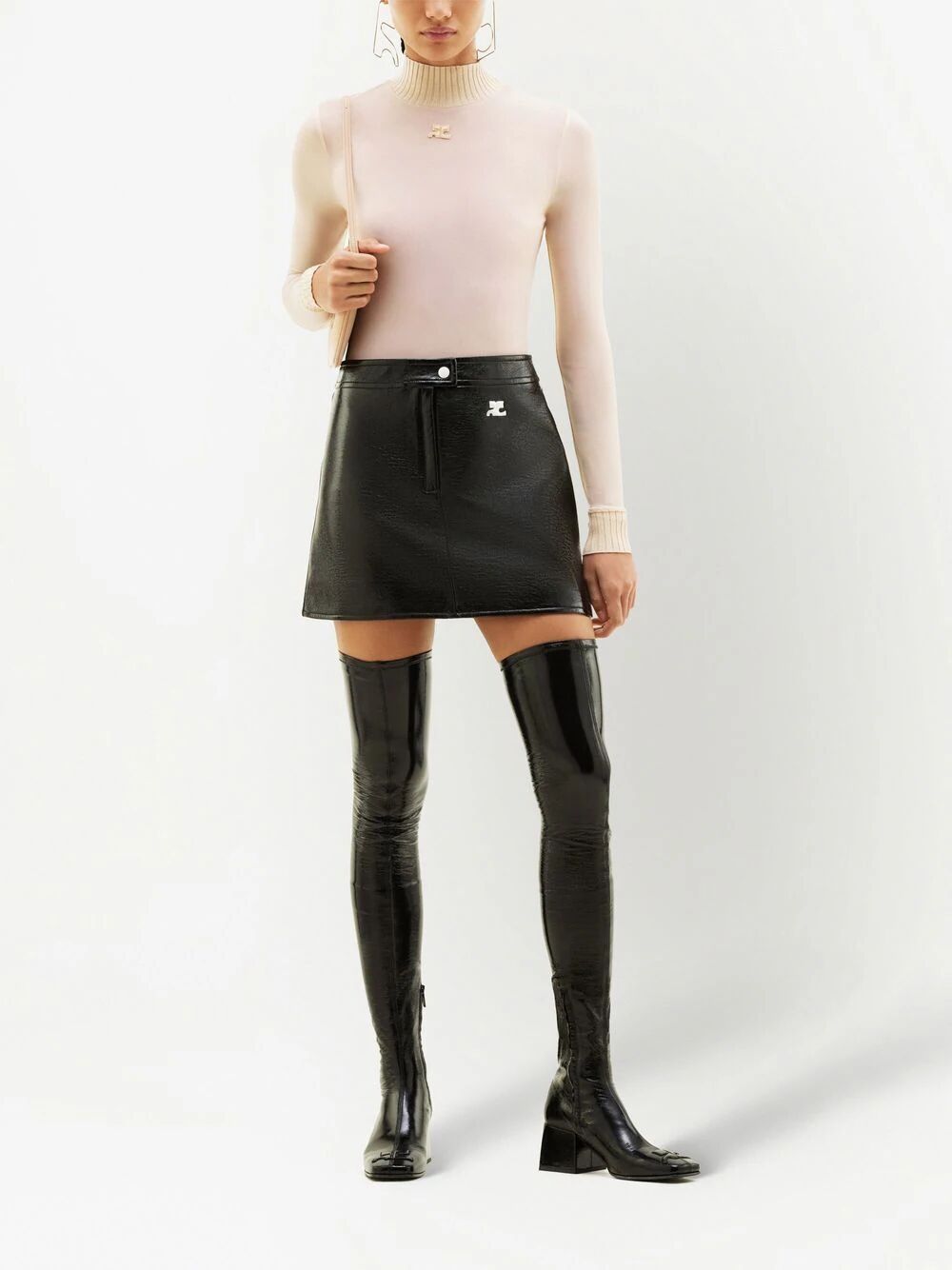 Courreges Women Minigonna Reedition Vinyl