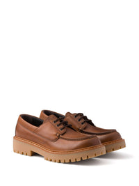 PRADA Prada Men Laced Leather Loafers