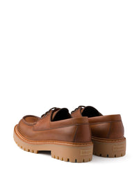 PRADA Prada Men Laced Leather Loafers