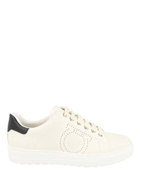 Ferragamo Ferragamo Womens Pierre Leather Sneakers