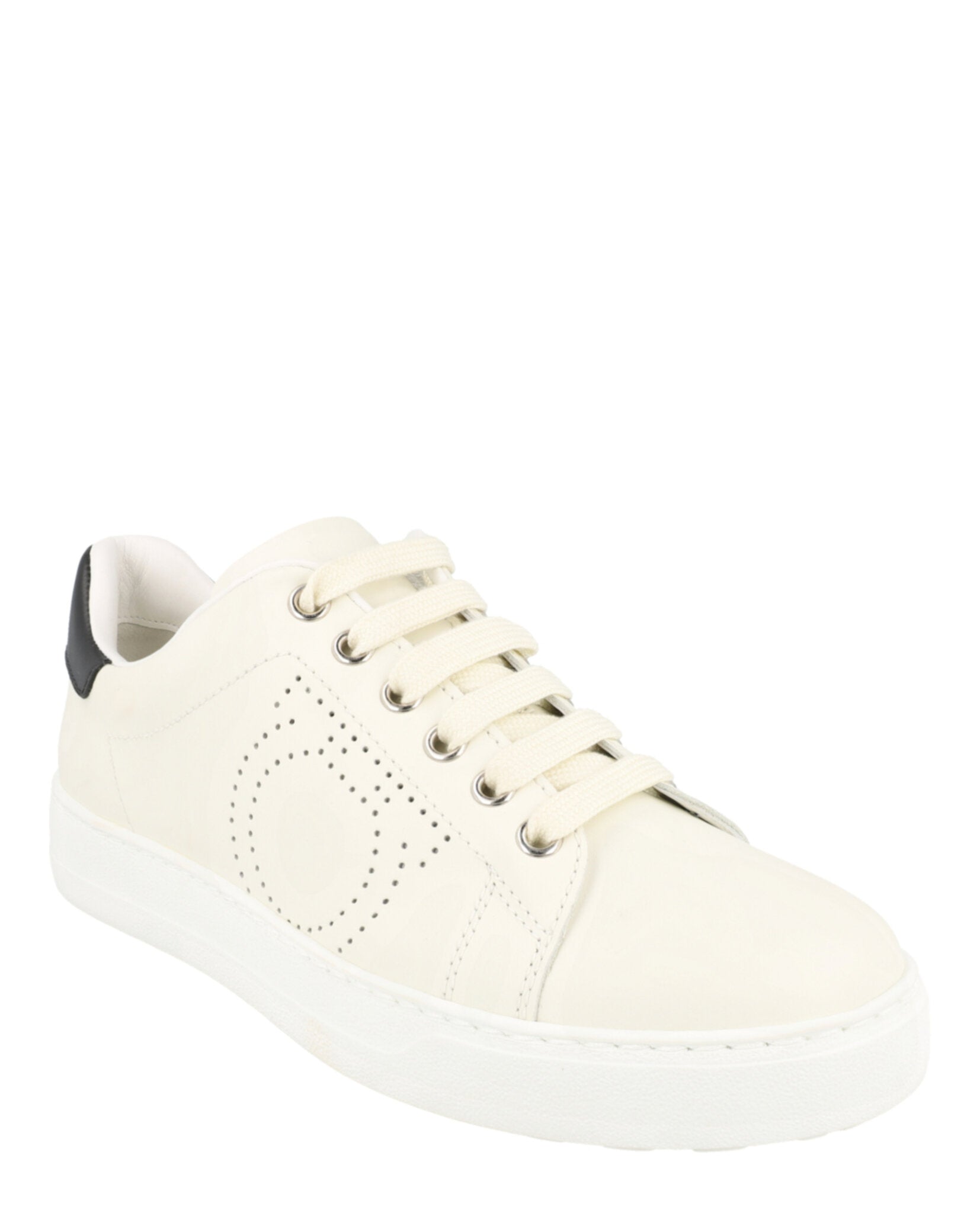 Ferragamo Ferragamo Womens Pierre Leather Sneakers