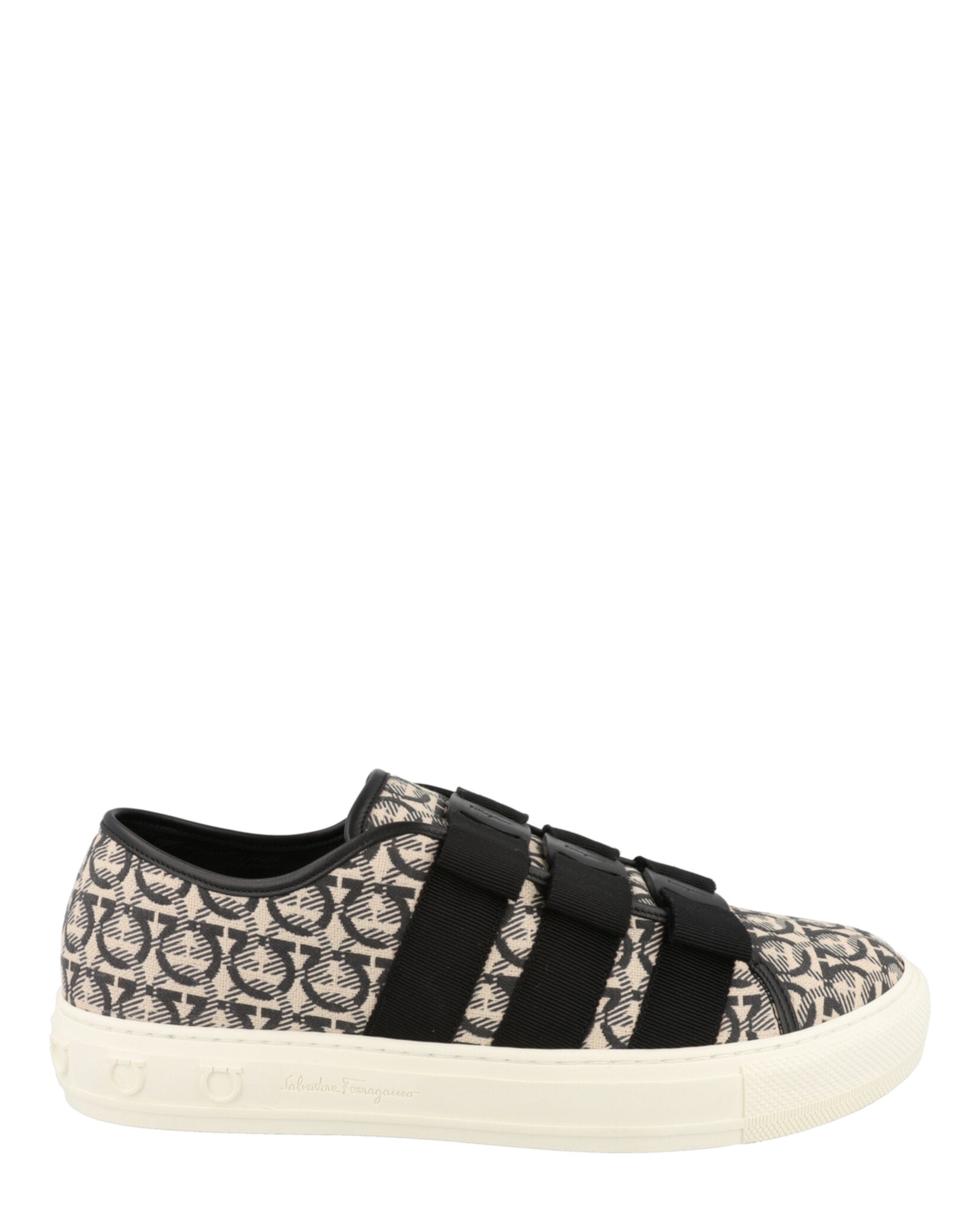 Ferragamo Womens Nataly Calfskin Leather Low-Top Sneakers