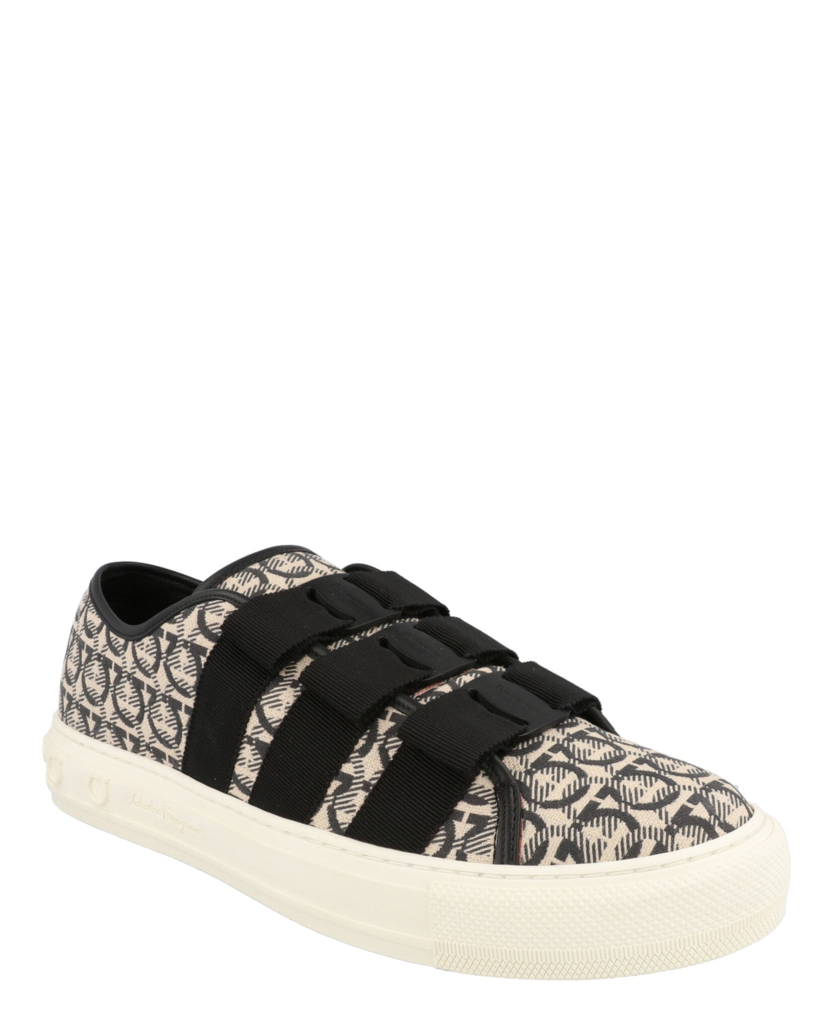 Ferragamo Womens Nataly Calfskin Leather Low-Top Sneakers