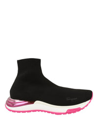 Ferragamo Womens Ninette High-Top Sock Sneakers