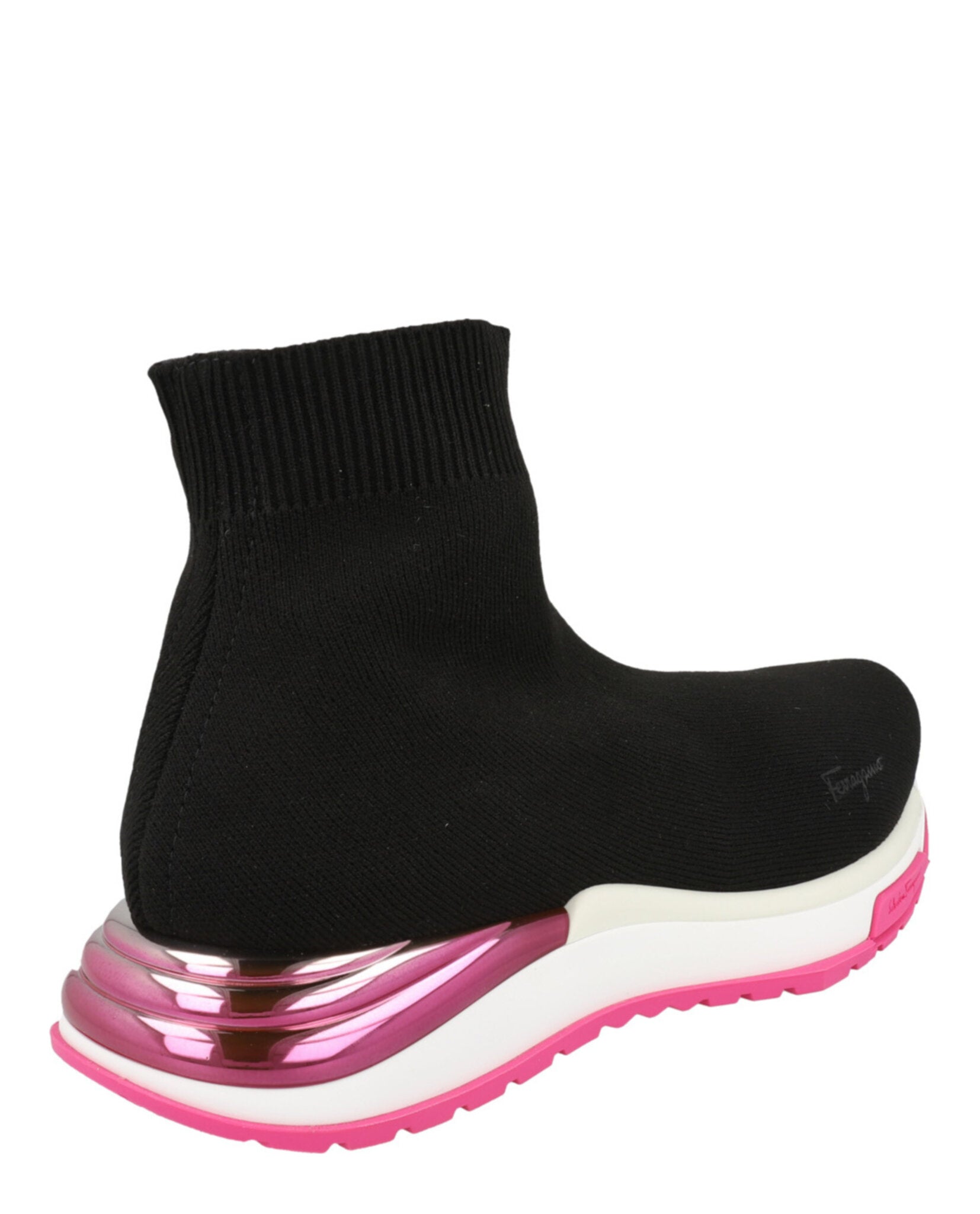 Ferragamo Womens Ninette High-Top Sock Sneakers